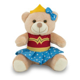Urso De Pelúcia Super Herói 25cm - Mulher Maravilha