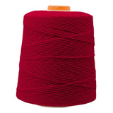 Barbante N°8 Colorido Crochê Artesanato 700g Vermelho