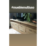 Mueble Lcd Cajonera Madera