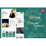 Civlo  Lawyer & Law Office Elementor Template Kit La