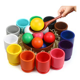 Montessori Bolas Grandes En Tazas De Juguete Madre De Color