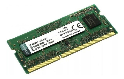 Memoria Ram Valueram Color Verde 4gb 1 Kingston Kvr16ls11/4