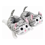 Pantuflas Cute Gato Chi Cerradas Calientita Acolchada Kawaii