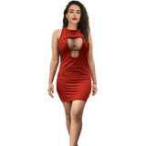 Vestido Sexy Ajustable Lycra Fiesta Antro Moda Mujer 5150