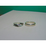 Anillos Pareja Plata 925 De 4 Mm