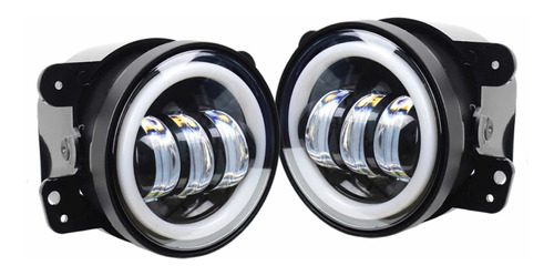 2 Faros Optica Auxiliar Led Ojo De Angel Jeep Renegade 4,3