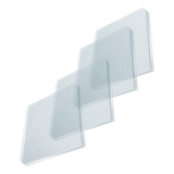 Kit 4 Placas Cristal 1x 35x35 1x 25x25 1x 20x20 1x 15x15 4mm