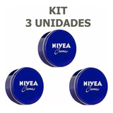 Kit 3 Creme Nívea 400ml Lata Azul Importado + Brinde