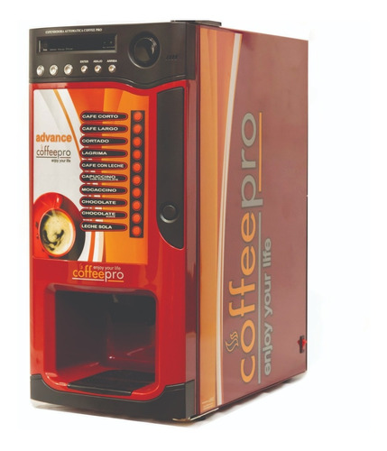 Cafetera Automática Expendedora Coffee Pro Advance Red 10