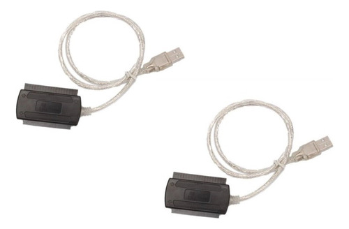 Cable Adaptador Usb Ide Sata 2.0 - Pack De 2 - Disco Duro Ex