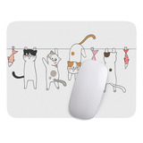 Mouse Pad Gato Gatito Arte De Animales - 17cm X 21cm D5