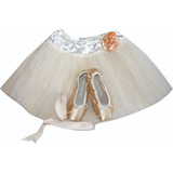 Tutu + Zapatillas Puntas Con Cintas Ballet Niñas Danza Soko