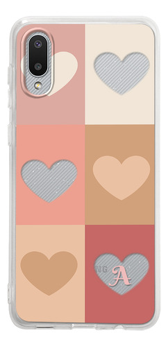 Funda Para Galaxy Para Mujer Corazones Con Letra Inicial