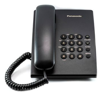 Telefono Panasonic Kx-ts500 Fijo - Color Negro 