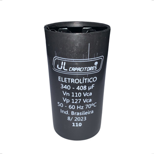 Capacitor De Partida Eletrolítico 340-408uf 110v - Marca Jl