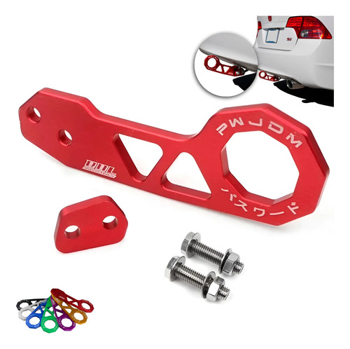 Tow Hook Gancho De Reboque Traseiro Engate Esportivo P Carro | Frete grátis
