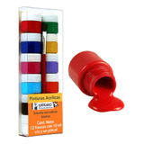 Set De Pintura Acrilica Politec 12 Botes De 10ml Originales