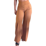 Pantalon Palazzo De Mujer Pierna Ancha