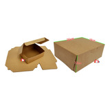 20 Cajas Para Restaurante De 20x16x7,5cm Antigraso Kraft