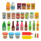 Alimentos De Juguete Para Niños De Plastico Resistente 30 Pz
