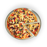 Assadeira Redondo Para Pizza 8 Fatias Torta Em Alumínio 35cm