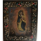 Cuadro Pintura Antigua Óleo Sobre Lienzo Virgen De Guadalupe
