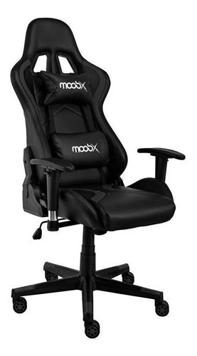 Cadeira Gamer Moobx Thunder Preto Material Do Estofamento Poliuretano