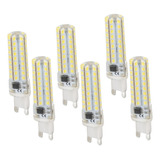 Bombillas Led G9, 6 Unidades, 450 Lm, Regulables, 72 Led, Re