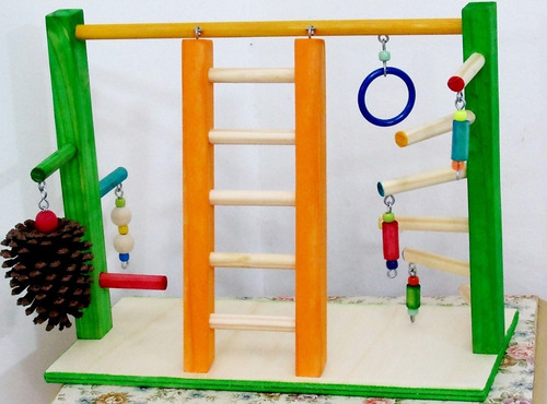Brinquedo Playground Poleiro Calopsita Mod6 Verde