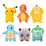 Figuras De Pokemon Coleccion 6 Pz Pikachu Charmander