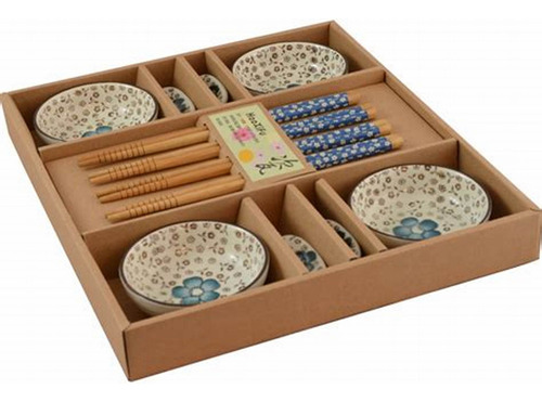 Set Para Sushi Para 4 Personas En Caja De Regalo Porcelana