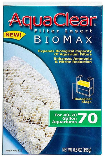 Aqua Despejado 70 (300) Biomax F / A615 Medios X 6pk