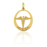 Pingente Formatura Medicina Ouro 18k