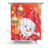 Cortinas De Ducha Impermeables Para Baño De Navidad Con