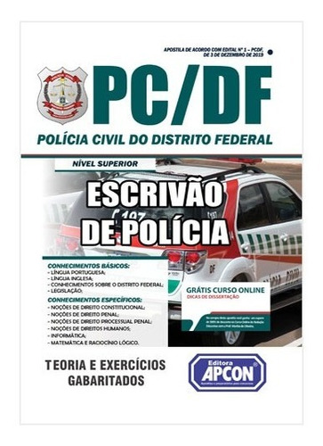 Apostila Pc-df 2019 - Escrivão De Polícia