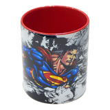 Taza De Ceramica, Superman, Interior De Color, 11oz