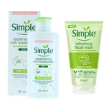 Kit Facial Simple Gel Refrescante + Crema Restauradora