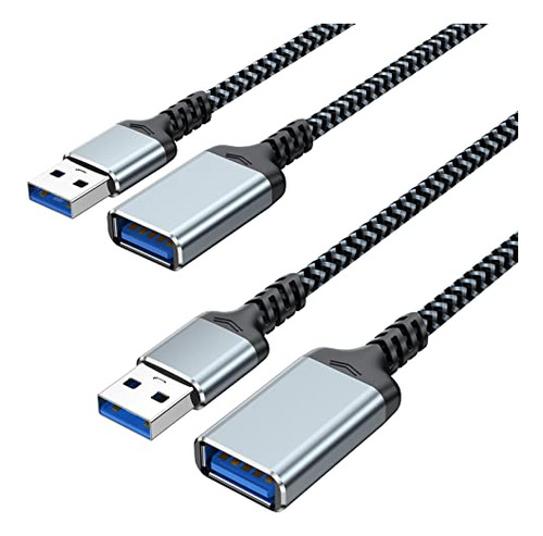 Cable De Extensión Usb Dteedck De 3 Pies, Paquete De 2, Cabl