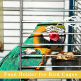 6 Piezas De Jaula De Pájaros Soporte De Alimentos Para Loro,