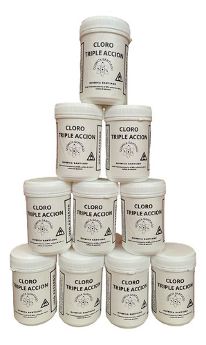 Cloro Triple Acción Pack 1 Kg X 5 Unidades