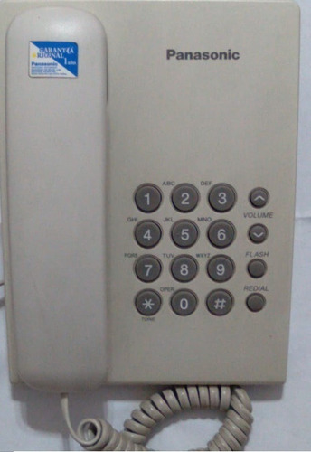 Teléfono Fijo Panasonic De Linea Kx-ts500 Usado Con Cable 