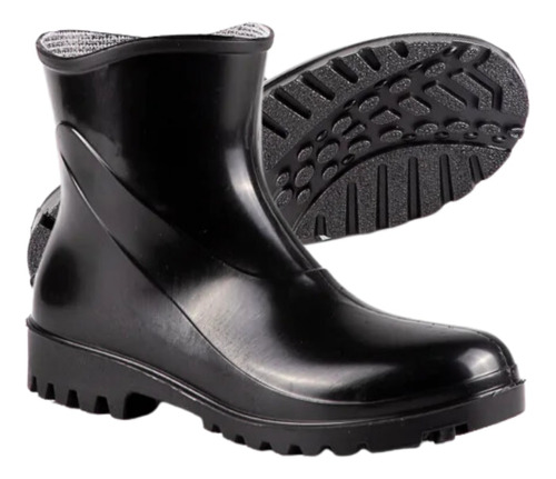 Bota Pvc Galocha Cano Curto Borracha Limpeza Faxina Feminina