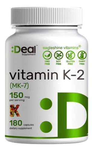 Vitaminas K2 Mk-7 150mcg - 180u