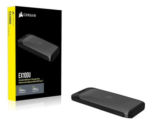 Disco Solido Ssd Externo 1 Tb Corsair Ex100u Negro