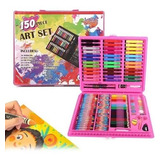 Set Arte Niños Maleta 150 Piezas Crayon Oleo Plumon Colores