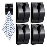 4 Pieces Self Adhesive Kitchen Towel Holder Stainless Steel 