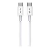 Cable Usb-c A Usb-c Largo 1 Metros Carga Rápida Datos