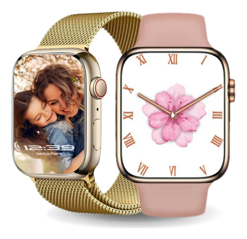 Smartwatch Inteligente Feminino W29s Gps C/pulseira Extra
