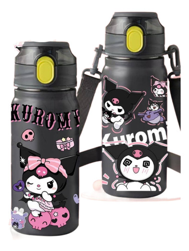 Termo Infantil Sanrio Kuromi De Acero Inoxidable