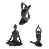 B 3 Esculturas De Yoga Para Niña, Estatua Coleccionable De